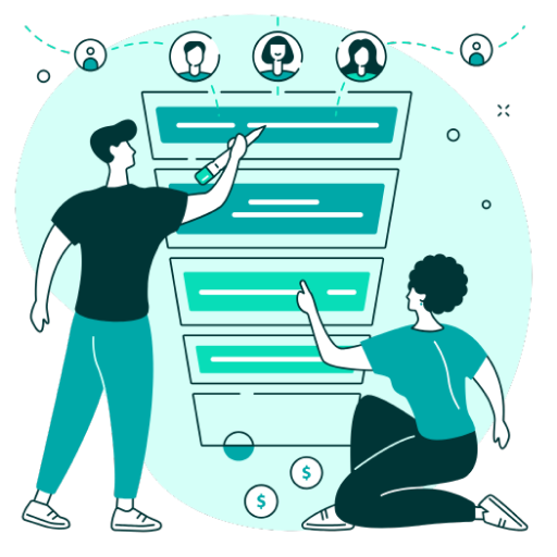 Globo com pessoas ao redor